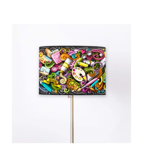 Abat-jours Abat-jour Lampadaire Graffiti Ø 45 X H 25 5 Abat-jours Abat-jour Lampadaire Graffiti Ø 45 X H 25 – Image 5