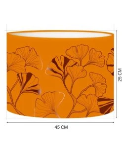 Abat-jours Abat-jour Lampadaire Iris Mandarine Ø 45 X H 25 -Boutique Belamp abat jour lampadaire iris mandarine oe 45 x h 25 1