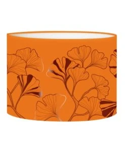 Abat-jours Abat-jour Lampadaire Iris Mandarine Ø 45 X H 25 -Boutique Belamp abat jour lampadaire iris mandarine oe 45 x h 25 colors