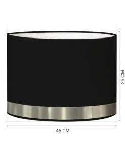 Abat-jours Abat-jour Lampadaire Jonc Noir Et Aluminium Ø 45 X H 25 -Boutique Belamp abat jour lampadaire jonc noir et aluminium oe 45 x h 25 2