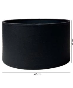 Abat-jours Abat-jour Lampadaire Noir Intérieur Noir Ø 40 X H 25 -Boutique Belamp abat jour lampadaire noir interieur noir oe 40 x h 25 1