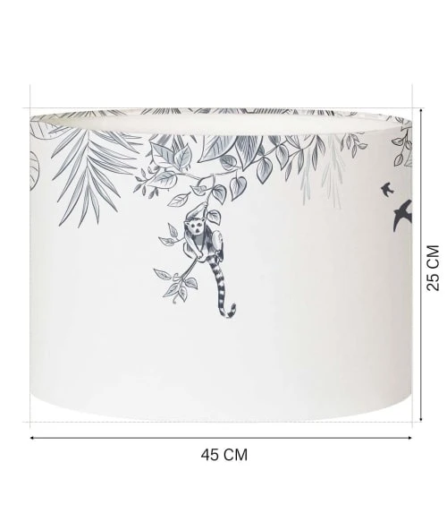 Abat-jours Abat-jour Lampadaire Singe Ø 45 X H 25 3 Abat-jours Abat-jour Lampadaire Singe Ø 45 X H 25 – Image 3