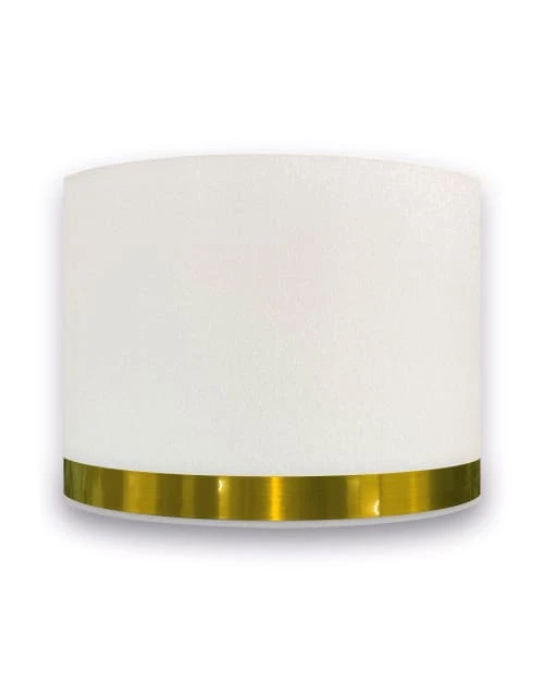 Abat-jours Abat-jour Pour Chevet Rond Blanc Jonc Or Ø 25 X H 20 4 Abat-jours Abat-jour Pour Chevet Rond Blanc Jonc Or Ø 25 X H 20 – Image 4