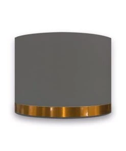 Abat-jours Abat-jour Pour Chevet Rond Gris Jonc Cuivre Ø 25 X H 20 -Boutique Belamp abat jour pour chevet rond gris jonc cuivre oe 25 x h 20 3