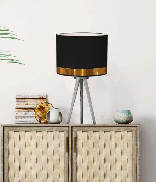 Abat-jours Abat-jour Pour Chevet Rond Noir Jonc Cuivre Ø 25 X H 20 2 Abat-jours Abat-jour Pour Chevet Rond Noir Jonc Cuivre Ø 25 X H 20 – Image 2