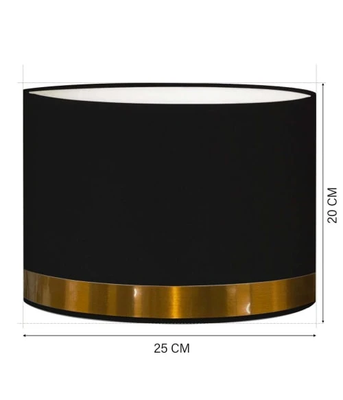 Abat-jours Abat-jour Pour Chevet Rond Noir Jonc Cuivre Ø 25 X H 20 3 Abat-jours Abat-jour Pour Chevet Rond Noir Jonc Cuivre Ø 25 X H 20 – Image 3