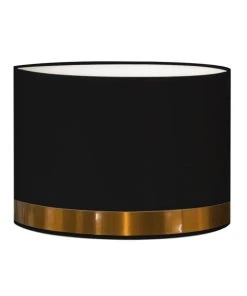 Abat-jours Abat-jour Pour Chevet Rond Noir Jonc Cuivre Ø 25 X H 20