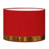 Abat-jours Abat-jour Pour Chevet Rond Rouge Jonc Cuivre Ø 25 X H 20