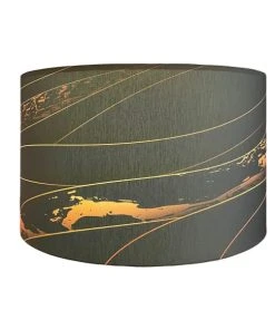 Abat-jours Abat-jour Rond Imprimé Linar Black L Ø 55 X H 29