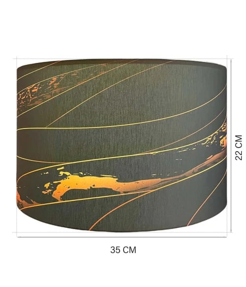 Abat-jours Abat-jour Rond Imprimé Linar Black S Ø 35 X H 22 3 Abat-jours Abat-jour Rond Imprimé Linar Black S Ø 35 X H 22 – Image 3