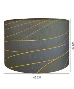 Abat-jours Abat-jour Rond Imprimé Linar Night M Ø 45 X H 27 -Boutique Belamp abat jour rond imprime linar night m oe 45 x h 27 2