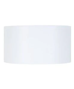 TOSEL Abat-jour Tissu Blanc