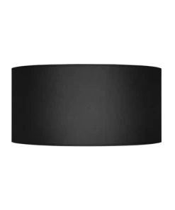 TOSEL Abat-jour Tissu Noir