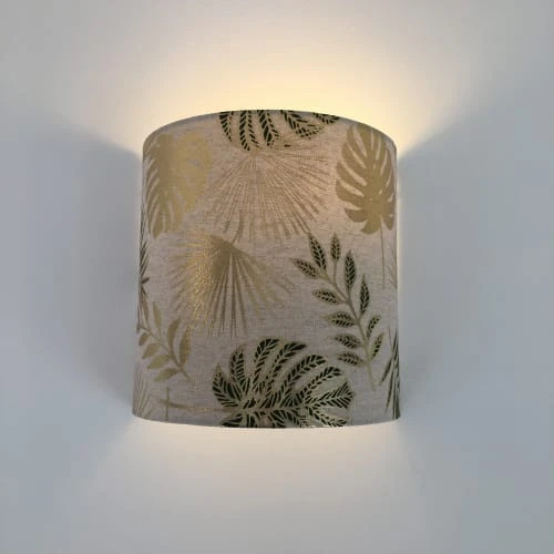 Belamp Applique Demi-lune Feuillage Doré - 20*25 Cm 2 Belamp Applique Demi-lune Feuillage Doré - 20*25 Cm – Image 2