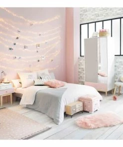 Maisons Du Monde Armoire 2 Portes 1 Tiroir Blanc Avec Miroir -Boutique Belamp armoire 2 portes 1 tiroir blanc avec miroir 1000 11 33 150257 4