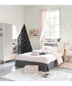 Maisons Du Monde Armoire 2 Portes 1 Tiroir Blanc Avec Miroir -Boutique Belamp armoire 2 portes 1 tiroir blanc avec miroir 1000 11 33 150257 5