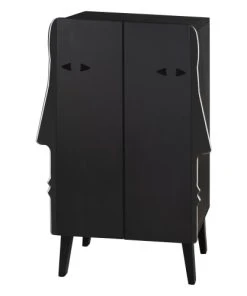 RNT By Really Nice Things Armoire Buffet En Bois De Pin Couleur Noir