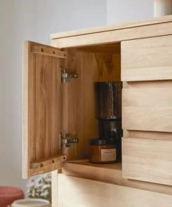 Tikamoon Bahut En Teck Massif 80 Cm -Boutique Belamp bahut en teck massif 80 cm 4