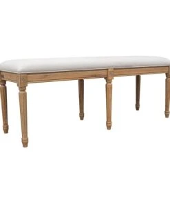 Robin Des Bois Banc Ou Bout De Lit En Bois Et Lin L 130 Cm