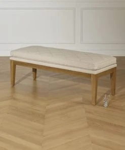 Robin Des Bois Banc Ou Bout De Lit En Bois Et Lin L 130 Cm -Boutique Belamp banc ou bout de lit en bois et lin l 130 cm 8