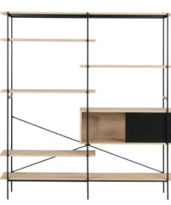 CONCEPT USINE Bibliothèque Style Industriel Métal Et Bois -Boutique Belamp bibliotheque style industriel metal et bois 2