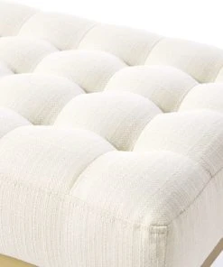 Maisons Du Monde Bout De Lit Capitonné Beige Et Métal Coloris Laiton -Boutique Belamp bout de lit capitonne beige et metal coloris laiton 1000 11 15 187385 3