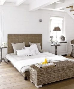 Maisons Du Monde Bout De Lit En Mahogany Massif Et Rotin L 130 Cm -Boutique Belamp bout de lit en mahogany massif et rotin l 130 cm 1000 1 10 111079 4