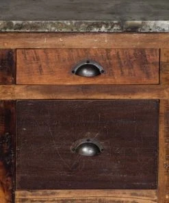 Chehoma Buffet 10 Tiroirs En Bois Marron -Boutique Belamp buffet 10 tiroirs en bois marron 4