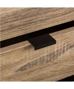 Unimasa Buffet 2 Placards + 3 Tiroirs Bois Et Métal Noir -Boutique Belamp buffet 2 placards 3 tiroirs bois et metal noir 3