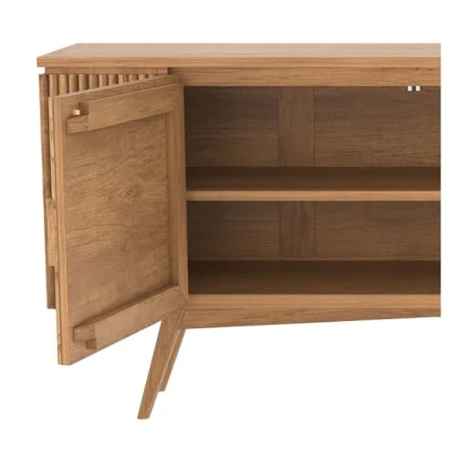 Rendez Vous Déco Buffet 2 Portes 1 étagère En Bois De Teck 3 Rendez Vous Déco Buffet 2 Portes 1 étagère En Bois De Teck – Image 3