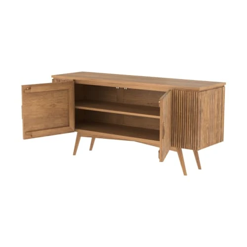 Rendez Vous Déco Buffet 2 Portes 1 étagère En Bois De Teck 4 Rendez Vous Déco Buffet 2 Portes 1 étagère En Bois De Teck – Image 4