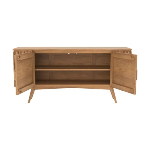 Rendez Vous Déco Buffet 2 Portes 1 étagère En Bois De Teck 5 Rendez Vous Déco Buffet 2 Portes 1 étagère En Bois De Teck – Image 5