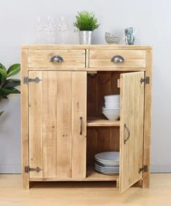 Dendro Buffet 2 Portes 2 Tiroirs Bois Massif -Boutique Belamp buffet 2 portes 2 tiroirs bois massif 2