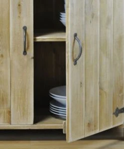 Dendro Buffet 2 Portes 2 Tiroirs Bois Massif -Boutique Belamp buffet 2 portes 2 tiroirs bois massif 4
