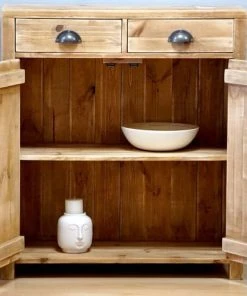 Dendro Buffet 2 Portes 2 Tiroirs Bois Massif -Boutique Belamp buffet 2 portes 2 tiroirs bois massif 5