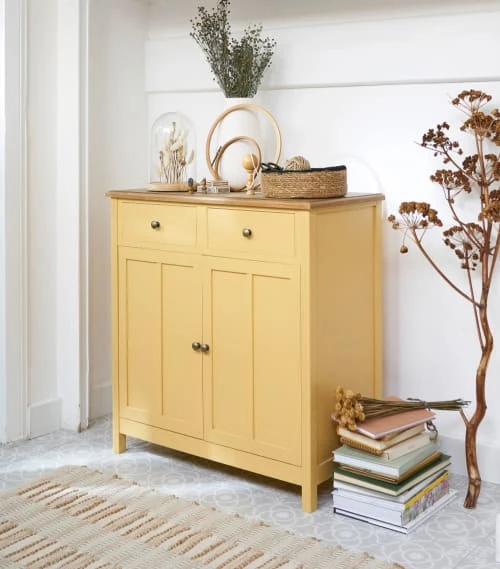 Maisons Du Monde Buffet 2 Portes 2 Tiroirs Jaune 5 Maisons Du Monde Buffet 2 Portes 2 Tiroirs Jaune – Image 5