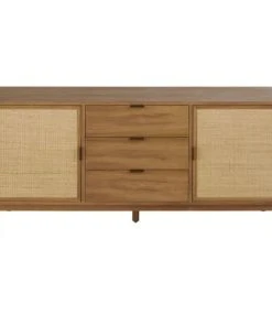 Maisons Du Monde Buffet 2 Portes 3 Tiroirs Cannage En Rotin