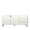 Tenzo Buffet 2 Portes 3 Tiroirs En Bois L177cm Blanc Cassé