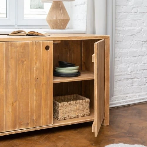 Dendro Buffet 2 Portes Bois Massif 6 Dendro Buffet 2 Portes Bois Massif – Image 6