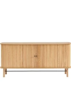 Drawer Buffet 2 Portes En Bois L160cm Bois Clair