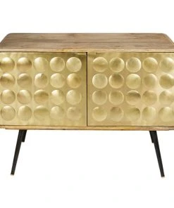 Maisons Du Monde Buffet 2 Portes En Métal Effet Doré