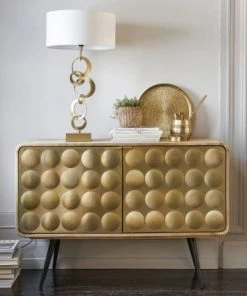 Maisons Du Monde Buffet 2 Portes En Métal Effet Doré -Boutique Belamp buffet 2 portes en metal effet dore 1000 3 24 165787 13