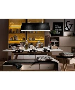 CALICOSY Buffet 2 Portes Et 4 Niches - Blanc Et Beige -Boutique Belamp buffet 2 portes et 4 niches blanc et beige 2