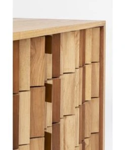 Kare Design Buffet 3 Portes 4 Tiroirs En Frêne Et Acier Doré -Boutique Belamp buffet 3 portes 4 tiroirs en frene et acier dore 2