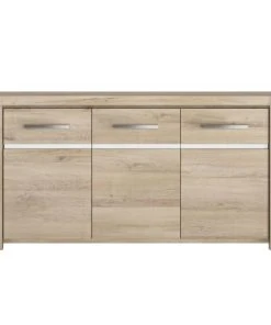 GAMI Buffet 3 Portes Effet Bois Beige 45x180x91 8 GAMI Buffet 3 Portes Effet Bois Beige 45x180x91 -Boutique Belamp buffet 3 portes effet bois beige 45x180x91 3