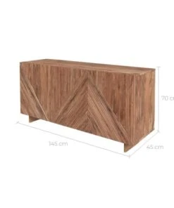 Rendez Vous Déco Buffet 3 Portes En Bois D'acacia -Boutique Belamp buffet 3 portes en bois d acacia 3