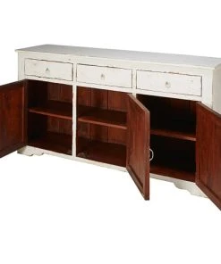 Maisons Du Monde Buffet 3 Portes En Manguier Blanchi -Boutique Belamp buffet 3 portes en manguier blanchi 1000 10 11 165692 3