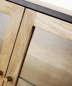 Maisons Du Monde Buffet 3 Portes En Manguier Massif Et Verre Trempé -Boutique Belamp buffet 3 portes en manguier massif et verre trempe 1000 13 25 198998 3