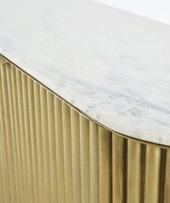 Maisons Du Monde Buffet 3 Portes En Métal Ondulé Coloris Laiton Et Marbre Blanc 6 Maisons Du Monde Buffet 3 Portes En Métal Ondulé Coloris Laiton Et Marbre Blanc -Boutique Belamp buffet 3 portes en metal ondule coloris laiton et marbre blanc 1000 3 32 199702 3