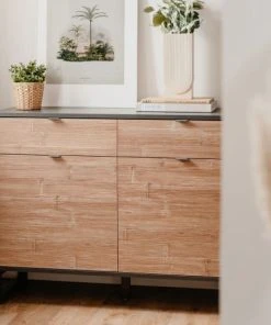 HOMIFAB Buffet 3 Portes Noir Et Effet Chêne 175 Cm 8 HOMIFAB Buffet 3 Portes Noir Et Effet Chêne 175 Cm -Boutique Belamp buffet 3 portes noir et effet chene 175 cm 2